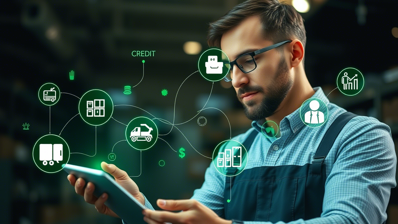 Business owner accessing a flexible line of credit through digital banking