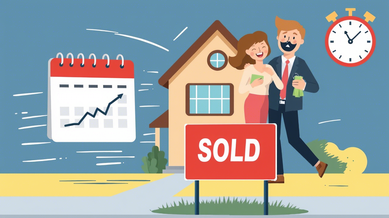 House with SOLD sign showing fast property sale process