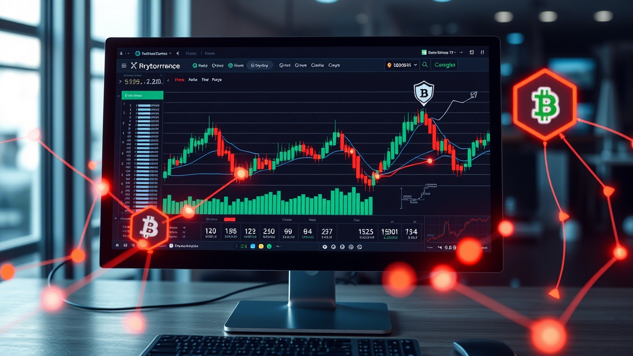 Decentralized exchange trading platform interface showing cryptocurrency charts