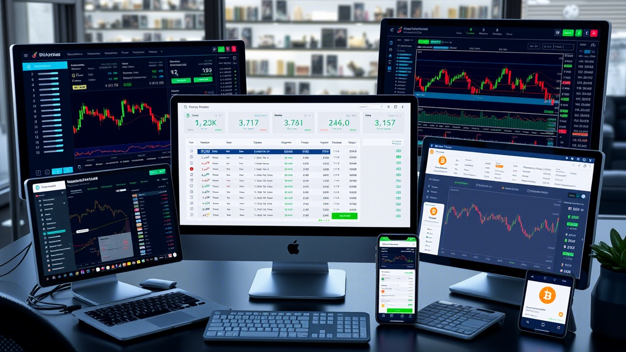Best crypto exchange platforms comparison showing multiple trading interfaces and security features for cryptocurrency investment