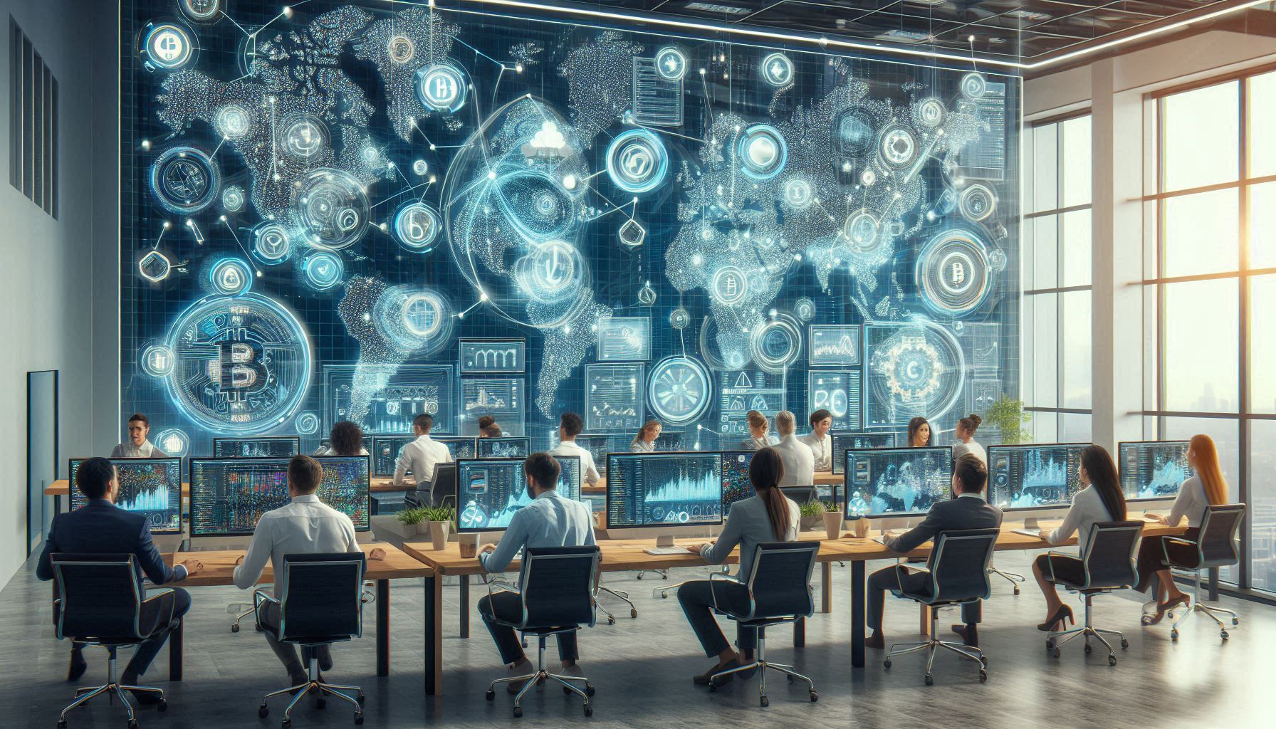 Blockchain applications in business environments showing distributed ledger technology use cases