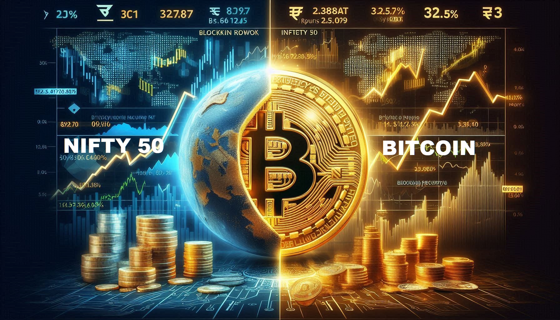 Bitcoin vs Nifty 50: post Bitcoin halving 2024, tax returns comparison with Nifty 50 showing cryptocurrency and equity performance after halving event